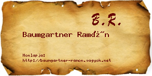 Baumgartner Ramón névjegykártya